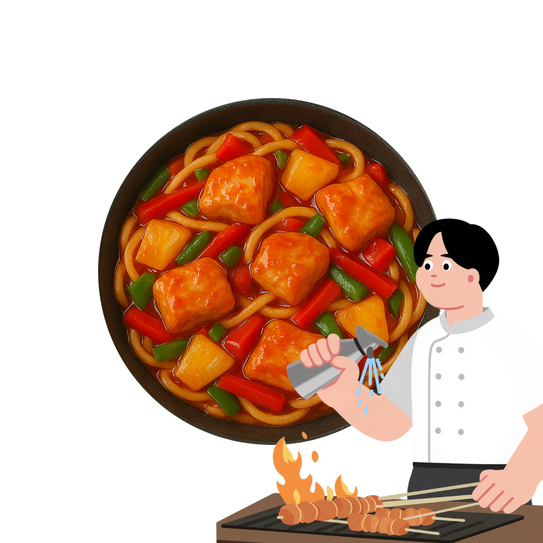 WOK: Курица в кисло-сладком соусе